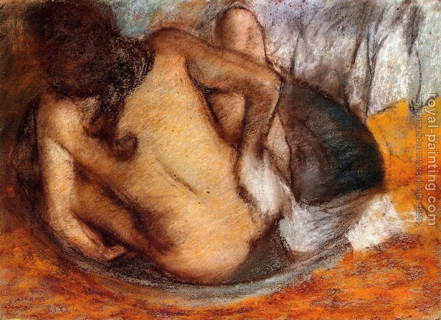 Edgar Degas : Nude in a Tub